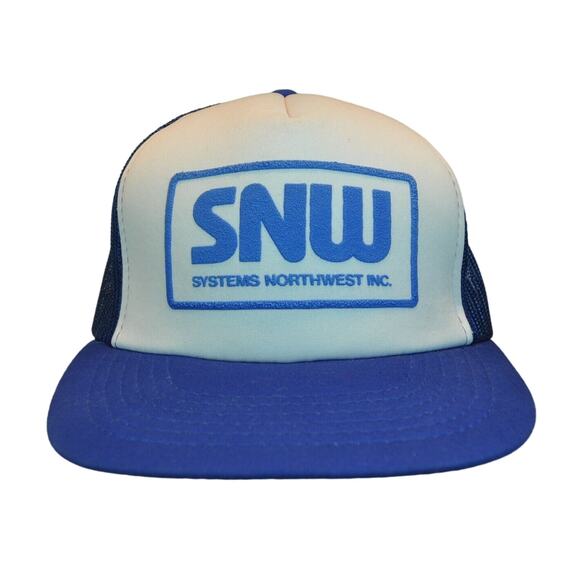 Vintage SNW Systems Northwest Inc Snapback Trucker Cap Hat - Picture 1 of 7